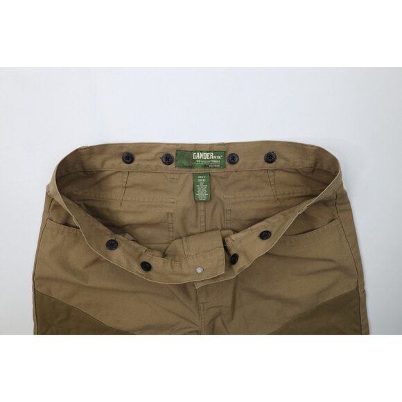 Vintage Gander Mountain Mens 38x32 Faded Canvas Wide Leg Field Brush Pants Brown - Picture 9 of 14